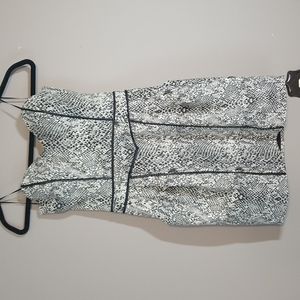 Guess Strapless Snakeskin Dress